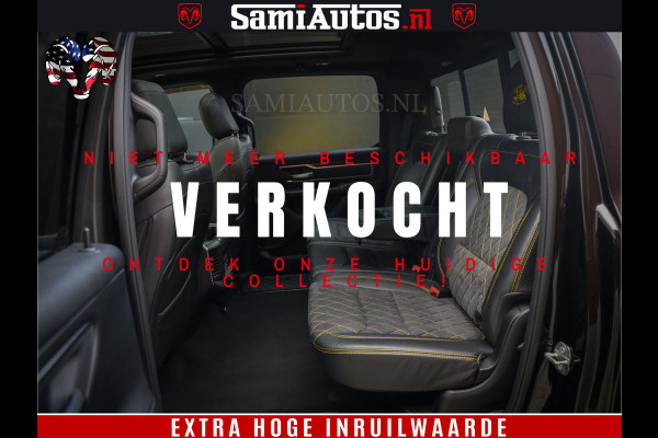 Dodge Ram 1500 Black Ops | Hemi 5.7 V8 4x4 | Panorama Dak | Night Edition | Alarm | Comfortabele Dubbele Cabine DC met Royale 5 Zitplaatsen | Alcantara / Leder | Alpine |