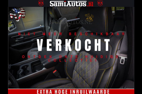 Dodge Ram 1500 Black Ops | Hemi 5.7 V8 4x4 | Panorama Dak | Night Edition | Alarm | Comfortabele Dubbele Cabine DC met Royale 5 Zitplaatsen | Alcantara / Leder | Alpine |