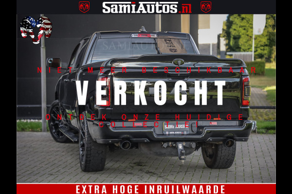 Dodge Ram 1500 Black Ops | Hemi 5.7 V8 4x4 | Panorama Dak | Night Edition | Alarm | Comfortabele Dubbele Cabine DC met Royale 5 Zitplaatsen | Alcantara / Leder | Alpine |