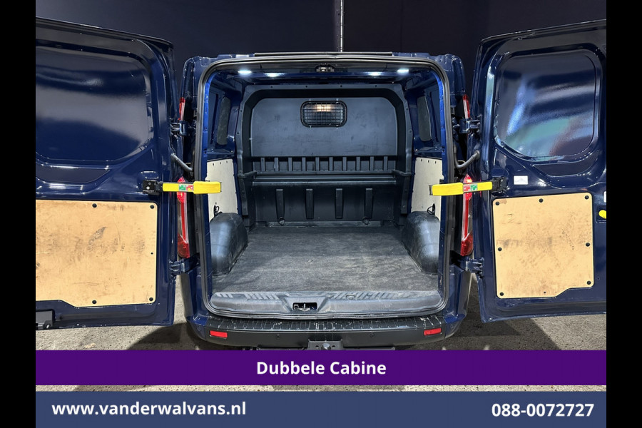Ford Transit Custom 2.0 TDCI 131pk L2H1 Dubbele Cabine Euro6 Airco | 2x zijdeur | 5-Zits | Navigatie | 2800kg Trekhaak Apple Carplay, Android Auto, LED, Cruisecontrol, Parkeersensoren, Stoelverwarming