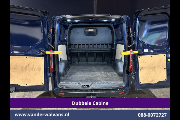 Ford Transit Custom 2.0 TDCI 131pk L2H1 Dubbele Cabine Euro6 Airco | 2x zijdeur | 5-Zits | Navigatie | 2800kg Trekhaak Apple Carplay, Android Auto, LED, Cruisecontrol, Parkeersensoren, Stoelverwarming
