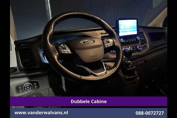 Ford Transit Custom 2.0 TDCI 131pk L2H1 Dubbele Cabine Euro6 Airco | 2x zijdeur | 5-Zits | Navigatie | 2800kg Trekhaak Apple Carplay, Android Auto, LED, Cruisecontrol, Parkeersensoren, Stoelverwarming