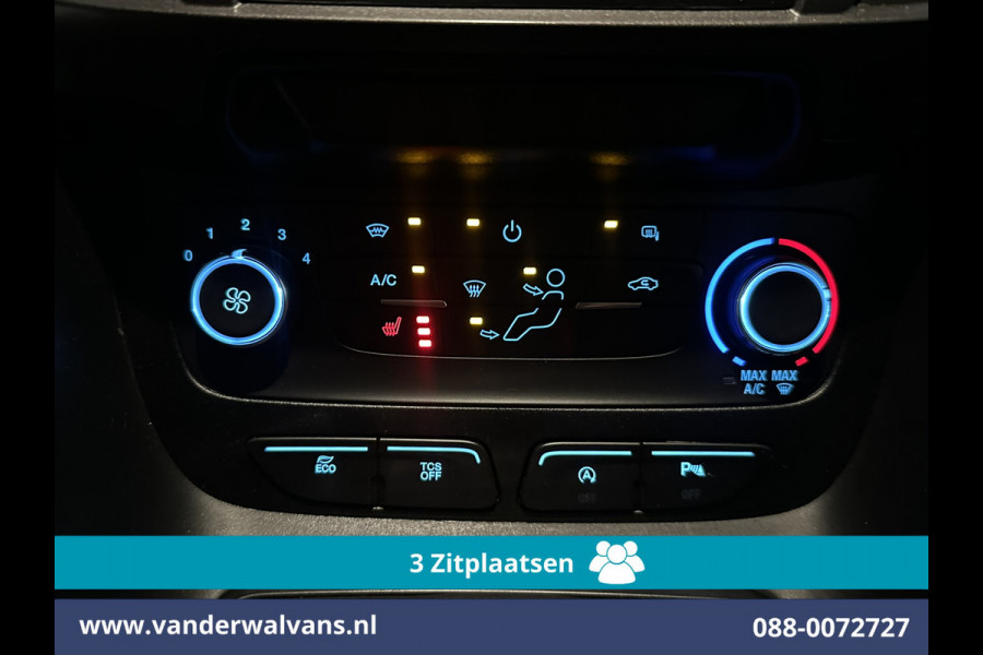 Ford Transit Connect 1.5 EcoBlue 100pk L2H1 Euro6 Airco | 3-Zits | Cruisecontrol | Stoelverwarming | Verwarmde voorruit Parkeersensoren, Bijrijdersbank