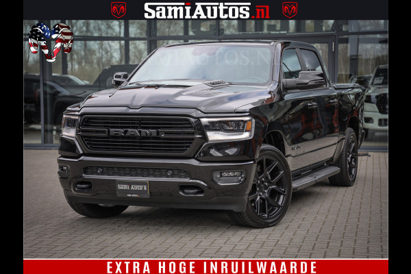 Dodge Ram 1500 BLACK EDITION | 4X4 5.7 V8 | PRINS LPG | CAMERA | APPLE CARPLAY | 3500KG | 22INCH NIGHT | FULL LED | ADAPTIVE CRUISE | MEMORY SEATS | LEDER | DUBBELE CABINE | CREWCAB