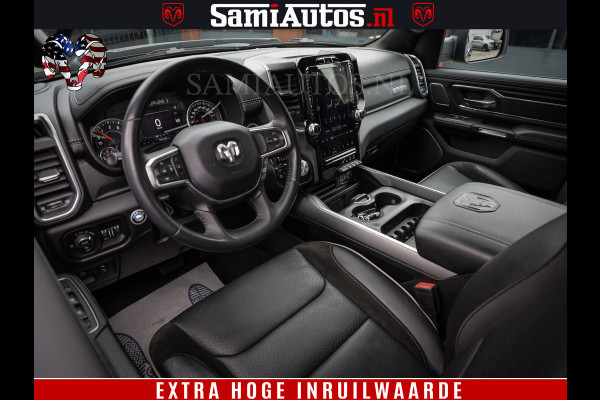 Dodge Ram 1500 BLACK EDITION | 4X4 5.7 V8 | PRINS LPG | CAMERA | APPLE CARPLAY | 3500KG | 22INCH NIGHT | FULL LED | ADAPTIVE CRUISE | MEMORY SEATS | LEDER | DUBBELE CABINE | CREWCAB