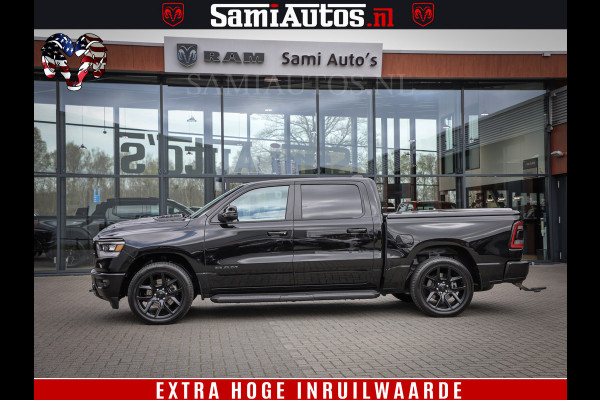 Dodge Ram 1500 BLACK EDITION | 4X4 5.7 V8 | PRINS LPG | CAMERA | APPLE CARPLAY | 3500KG | 22INCH NIGHT | FULL LED | ADAPTIVE CRUISE | MEMORY SEATS | LEDER | DUBBELE CABINE | CREWCAB