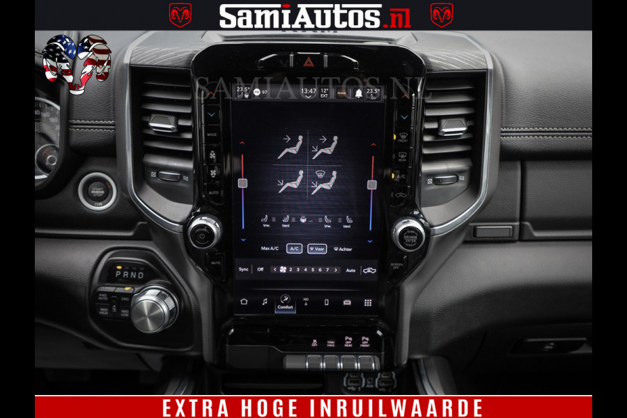 Dodge Ram 1500 BLACK EDITION | 4X4 5.7 V8 | PRINS LPG | CAMERA | APPLE CARPLAY | 3500KG | 22INCH NIGHT | FULL LED | ADAPTIVE CRUISE | MEMORY SEATS | LEDER | DUBBELE CABINE | CREWCAB