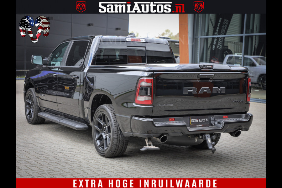 Dodge Ram 1500 BLACK EDITION | 4X4 5.7 V8 | PRINS LPG | CAMERA | APPLE CARPLAY | 3500KG | 22INCH NIGHT | FULL LED | ADAPTIVE CRUISE | MEMORY SEATS | LEDER | DUBBELE CABINE | CREWCAB