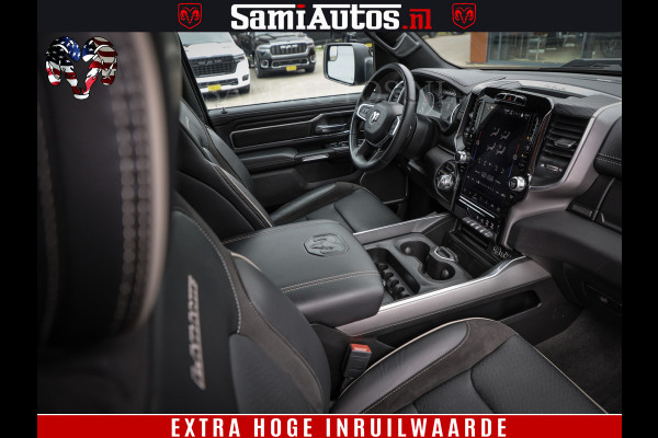 Dodge Ram 1500 BLACK EDITION | 4X4 5.7 V8 | PRINS LPG | CAMERA | APPLE CARPLAY | 3500KG | 22INCH NIGHT | FULL LED | ADAPTIVE CRUISE | MEMORY SEATS | LEDER | DUBBELE CABINE | CREWCAB