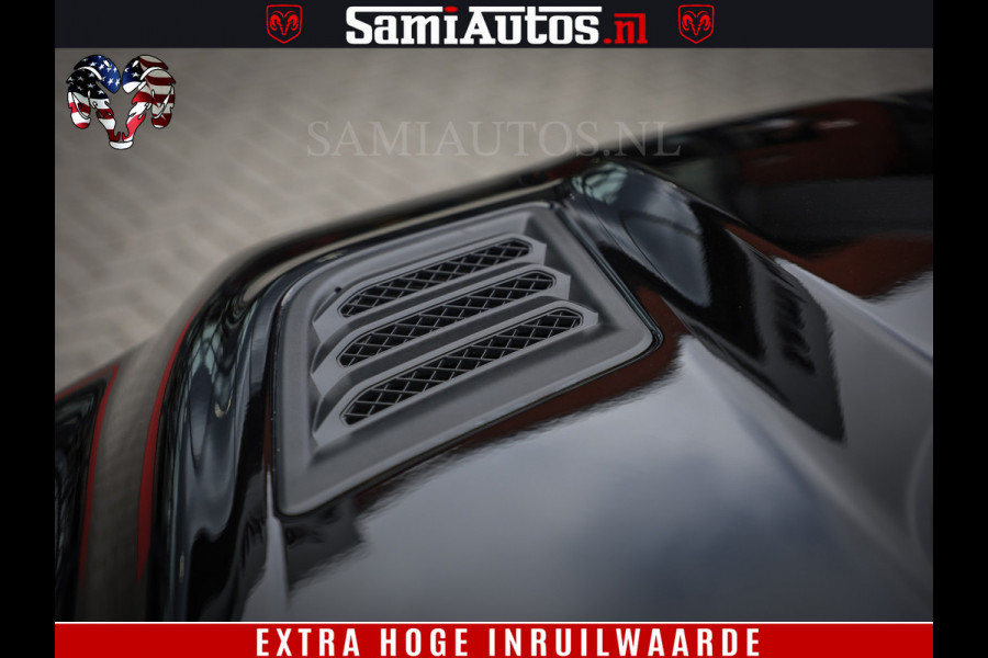 Dodge Ram 1500 BLACK EDITION | 4X4 5.7 V8 | PRINS LPG | CAMERA | APPLE CARPLAY | 3500KG | 22INCH NIGHT | FULL LED | ADAPTIVE CRUISE | MEMORY SEATS | LEDER | DUBBELE CABINE | CREWCAB