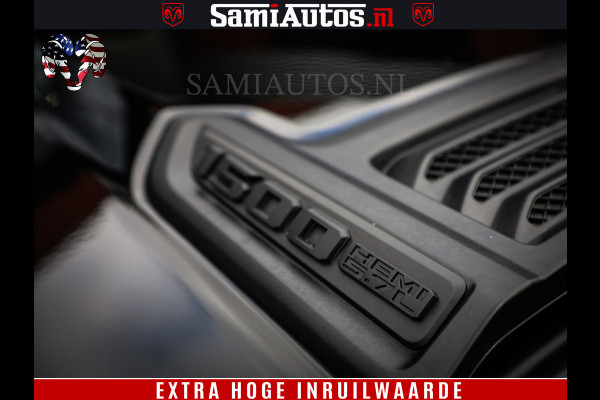 Dodge Ram 1500 BLACK EDITION | 4X4 5.7 V8 | PRINS LPG | CAMERA | APPLE CARPLAY | 3500KG | 22INCH NIGHT | FULL LED | ADAPTIVE CRUISE | MEMORY SEATS | LEDER | DUBBELE CABINE | CREWCAB