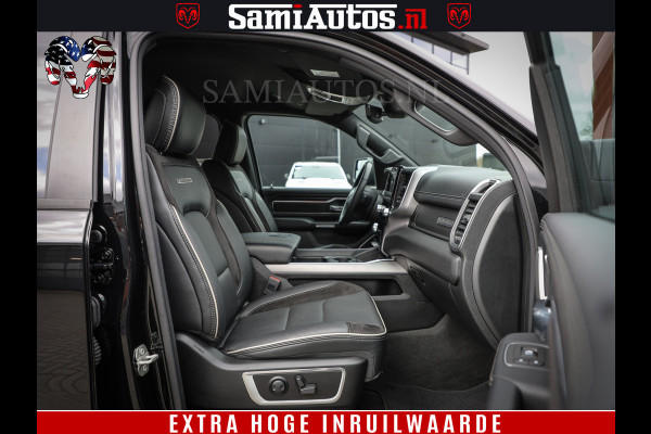 Dodge Ram 1500 BLACK EDITION | 4X4 5.7 V8 | PRINS LPG | CAMERA | APPLE CARPLAY | 3500KG | 22INCH NIGHT | FULL LED | ADAPTIVE CRUISE | MEMORY SEATS | LEDER | DUBBELE CABINE | CREWCAB
