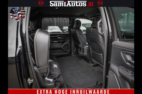 Dodge Ram 1500 BLACK EDITION | 4X4 5.7 V8 | PRINS LPG | CAMERA | APPLE CARPLAY | 3500KG | 22INCH NIGHT | FULL LED | ADAPTIVE CRUISE | MEMORY SEATS | LEDER | DUBBELE CABINE | CREWCAB