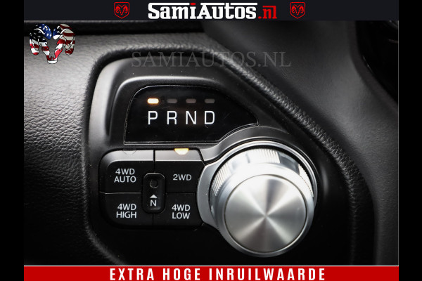 Dodge Ram 1500 BLACK EDITION | 4X4 5.7 V8 | PRINS LPG | CAMERA | APPLE CARPLAY | 3500KG | 22INCH NIGHT | FULL LED | ADAPTIVE CRUISE | MEMORY SEATS | LEDER | DUBBELE CABINE | CREWCAB