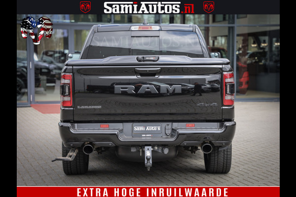 Dodge Ram 1500 BLACK EDITION | 4X4 5.7 V8 | PRINS LPG | CAMERA | APPLE CARPLAY | 3500KG | 22INCH NIGHT | FULL LED | ADAPTIVE CRUISE | MEMORY SEATS | LEDER | DUBBELE CABINE | CREWCAB