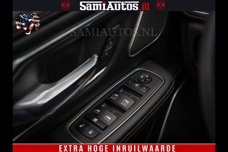 Dodge Ram 1500 BLACK EDITION | 4X4 5.7 V8 | PRINS LPG | CAMERA | APPLE CARPLAY | 3500KG | 22INCH NIGHT | FULL LED | ADAPTIVE CRUISE | MEMORY SEATS | LEDER | DUBBELE CABINE | CREWCAB