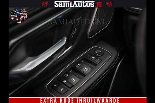 Dodge Ram 1500 BLACK EDITION | 4X4 5.7 V8 | PRINS LPG | CAMERA | APPLE CARPLAY | 3500KG | 22INCH NIGHT | FULL LED | ADAPTIVE CRUISE | MEMORY SEATS | LEDER | DUBBELE CABINE | CREWCAB