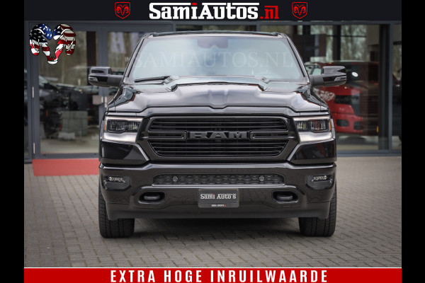 Dodge Ram 1500 BLACK EDITION | 4X4 5.7 V8 | PRINS LPG | CAMERA | APPLE CARPLAY | 3500KG | 22INCH NIGHT | FULL LED | ADAPTIVE CRUISE | MEMORY SEATS | LEDER | DUBBELE CABINE | CREWCAB