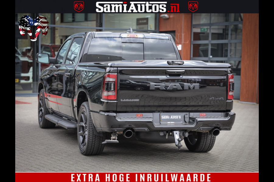 Dodge Ram 1500 BLACK EDITION | 4X4 5.7 V8 | PRINS LPG | CAMERA | APPLE CARPLAY | 3500KG | 22INCH NIGHT | FULL LED | ADAPTIVE CRUISE | MEMORY SEATS | LEDER | DUBBELE CABINE | CREWCAB
