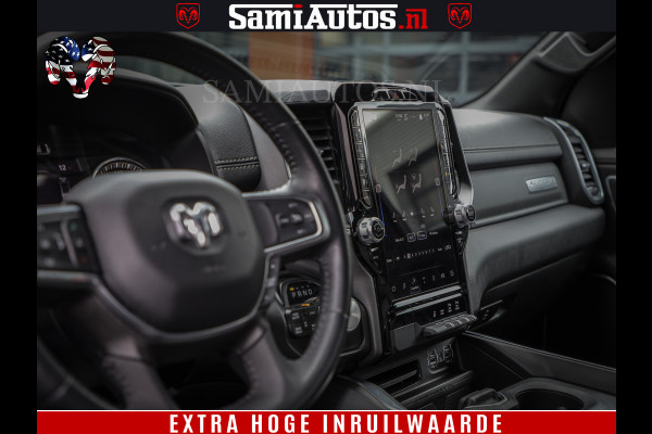 Dodge Ram 1500 BLACK EDITION | 4X4 5.7 V8 | PRINS LPG | CAMERA | APPLE CARPLAY | 3500KG | 22INCH NIGHT | FULL LED | ADAPTIVE CRUISE | MEMORY SEATS | LEDER | DUBBELE CABINE | CREWCAB