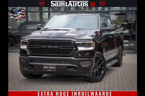 Dodge Ram 1500 BLACK EDITION | 4X4 5.7 V8 | PRINS LPG | CAMERA | APPLE CARPLAY | 3500KG | 22INCH NIGHT | FULL LED | ADAPTIVE CRUISE | MEMORY SEATS | LEDER | DUBBELE CABINE | CREWCAB