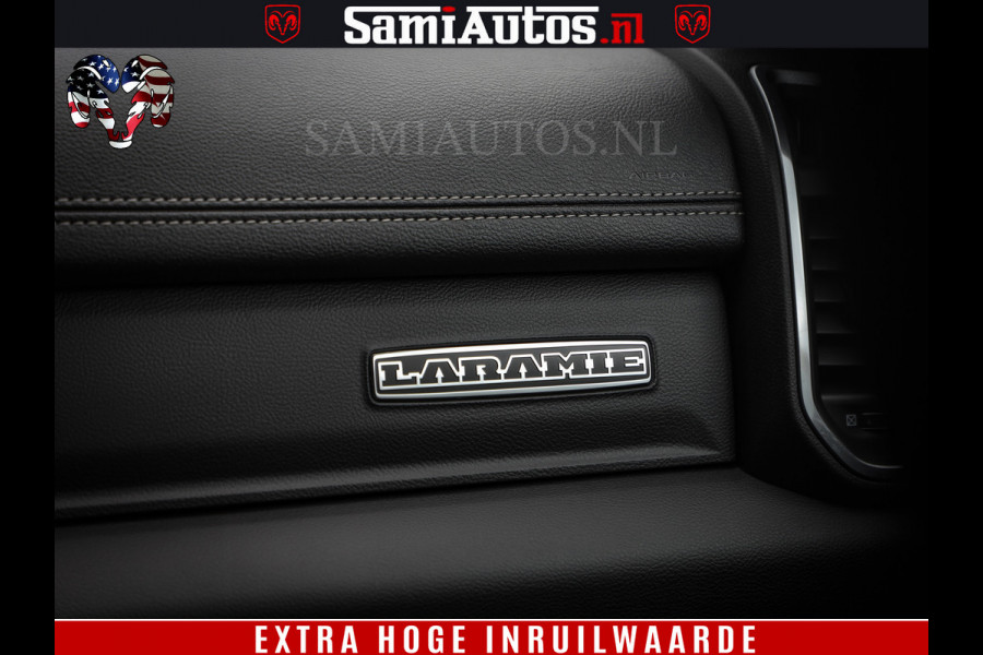 Dodge Ram 1500 BLACK EDITION | 4X4 5.7 V8 | PRINS LPG | CAMERA | APPLE CARPLAY | 3500KG | 22INCH NIGHT | FULL LED | ADAPTIVE CRUISE | MEMORY SEATS | LEDER | DUBBELE CABINE | CREWCAB