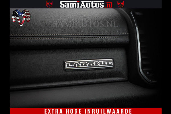 Dodge Ram 1500 BLACK EDITION | 4X4 5.7 V8 | PRINS LPG | CAMERA | APPLE CARPLAY | 3500KG | 22INCH NIGHT | FULL LED | ADAPTIVE CRUISE | MEMORY SEATS | LEDER | DUBBELE CABINE | CREWCAB