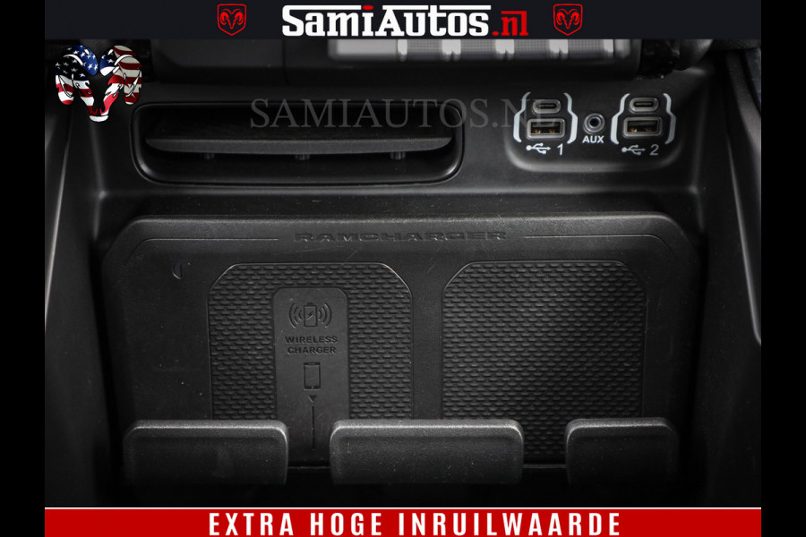 Dodge Ram 1500 BLACK EDITION | 4X4 5.7 V8 | PRINS LPG | CAMERA | APPLE CARPLAY | 3500KG | 22INCH NIGHT | FULL LED | ADAPTIVE CRUISE | MEMORY SEATS | LEDER | DUBBELE CABINE | CREWCAB