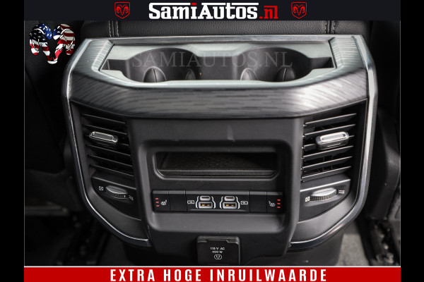 Dodge Ram 1500 BLACK EDITION | 4X4 5.7 V8 | PRINS LPG | CAMERA | APPLE CARPLAY | 3500KG | 22INCH NIGHT | FULL LED | ADAPTIVE CRUISE | MEMORY SEATS | LEDER | DUBBELE CABINE | CREWCAB