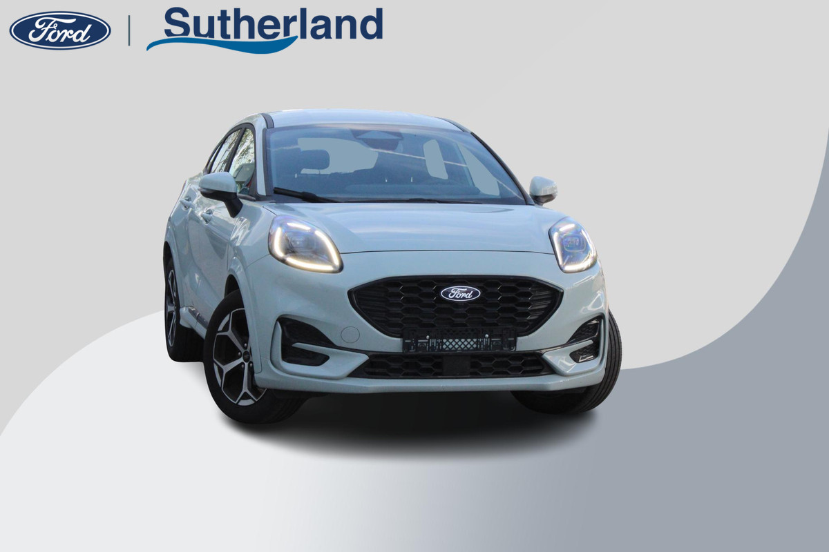 Ford Puma 1.0 EcoBoost Hybrid ST-Line 125pk | SYNC 4 Navigatie | Digitale Cockpit | Zwarte hemel | 17 inch Licht metalen Ford Puma 1.0 EcoBoost Hybrid ST-Line 125pk | SYNC 4 Navigatie | Digitale Cockpit | Zwarte hemel | 17 inch Licht metalen