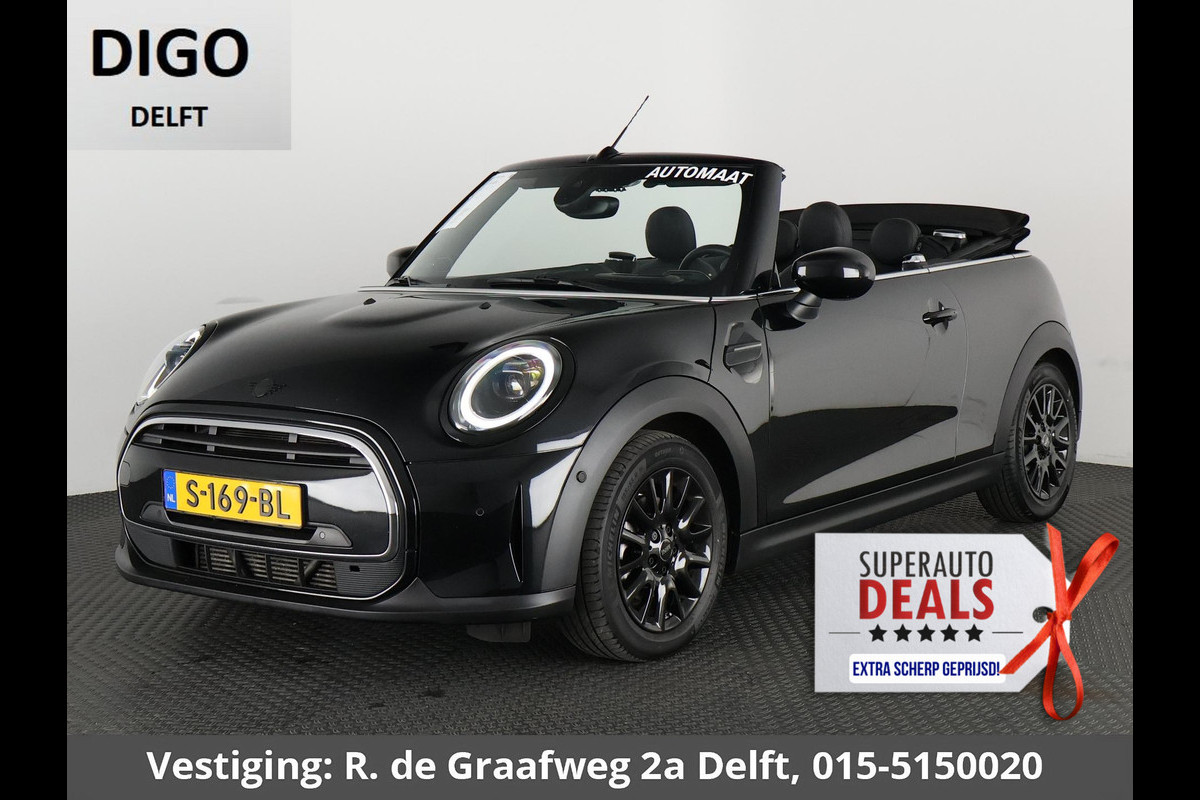 MINI Cabrio 1.5 Cooper Black-Sport Automaat 140 PK | Navigatie | Camera | Climate Control | MINI Cabrio 1.5 Cooper Black-Sport Automaat 140 PK | Navigatie | Camera | Climate Control |