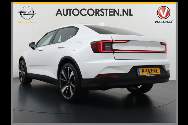 Polestar 2 Long Range 78 kWh SOH=92,7% Pano-Dak 20" Sleutelloos(Telefoon-sleutel) Adaptive-Cruise Carplay Android 360-Camera Elektr.stoelen Phone-Connect.Stoel-Verwarmd 1500kg-trekvermogen OnePedal drive Licht+Zichtpakket 55.000 nieuw!! EBD RemAssist Virtual-Cockpit digiDash Uitparkeer waarschuwing Botswaarsc.syst. Autonoom-Rem Noodrem ESP TCS Hill-Assist Lane Assist Pre-Crash-Syst. Emergency-Call Keyless Ecc tot 150kw snell