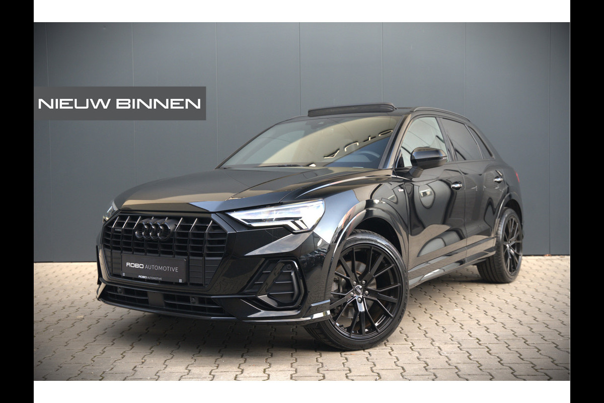 Audi Q3 40 TFSI quattro S Line Pro Line S | 190 PK | Panoramadak | Matrix Led | Stoelverwarming | Leer | Dodehoekdetectie | Automaat | BTW | Black Edition | Cruise Control | Virtual | Navigatie | Dealer Onderhouden | Audi Q3 40 TFSI quattro S Line Pro Line S | 190 PK | Panoramadak | Matrix Led | Stoelverwarming | Leer | Dodehoekdetectie | Automaat | BTW | Black Edition | Cruise Control | Virtual | Navigatie | Dealer Onderhouden |
