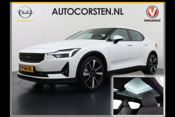 Polestar 2 Long Range 78 kWh SOH=92,7% Pano-Dak 20" Sleutelloos(Telefoon-sleutel) Adaptive-Cruise Carplay Android 360-Camera Elektr.stoelen Phone-Connect.Stoel-Verwarmd 1500kg-trekvermogen OnePedal drive Licht+Zichtpakket 55.000 nieuw!! EBD RemAssist Virtual-Cockpit digiDash Uitparkeer waarschuwing Botswaarsc.syst. Autonoom-Rem Noodrem ESP TCS Hill-Assist Lane Assist Pre-Crash-Syst. Emergency-Call Keyless Ecc tot 150kw snell