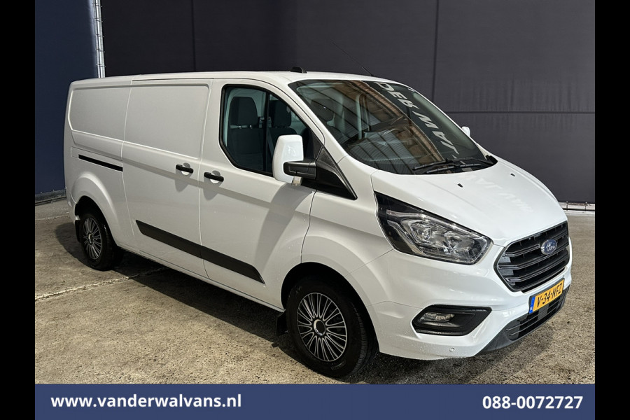 Ford Transit Custom 2.0 TDCI 131pk L2H1 Euro6 Airco | Apple Carplay | LED | Cruisecontrol | Stoelverwarming Verwarmde voorruit, Parkeersensoren, Bijrijdersbank, 2800kg trekvermogen