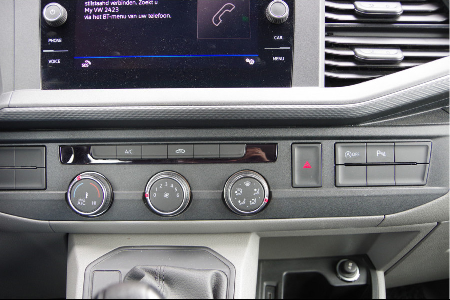 Volkswagen Transporter 2.0 TDI L2 DC 5P, 150PK AUT. LED, TREKHAAK, ADAPT. CRUISE, CAMERA, NAVI, AIRCO, PARKEERSENSOREN, DUBBELE CABINE, DUBBEL CABINE