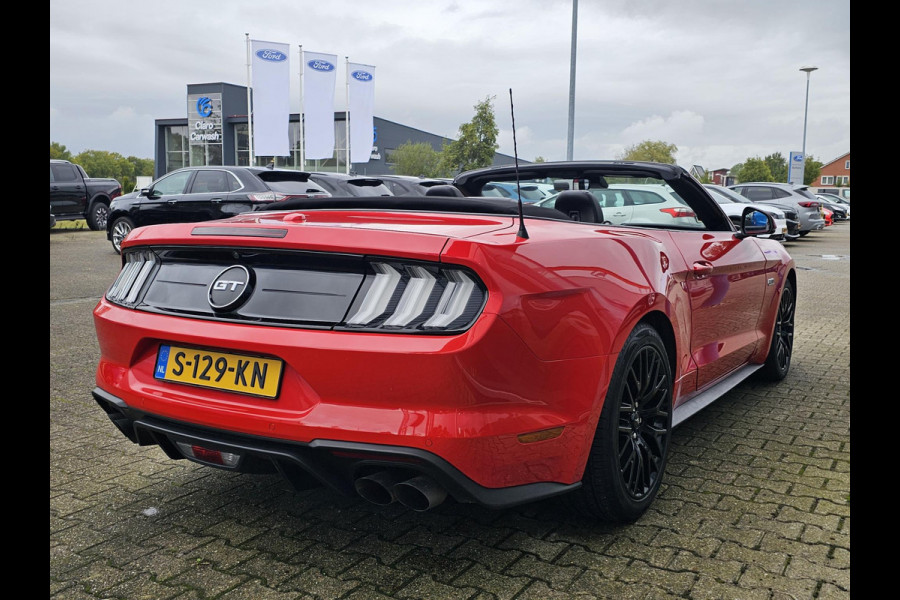 Ford Mustang Convertible 5.0 V8 GT | Dealeronderhouden | B&O Audio | Stoelverwarming + Koeling | Navigatie | Adaptive Cruise Control |
