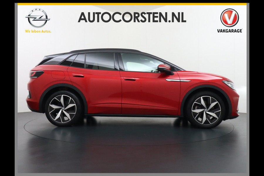 Volkswagen ID.4 GTX 4Motion 300PK (82Kw) 77 kWh PanoDak Warmtepomp 360-Camera 20" Apple Carplay Android Adaptive-Cruise Navi LED-v+a PDC-v+a Two Dual-Ecc App-Connect Mirror-Link Grootste Accu 0-100 6,3 seconden! AWD All Wheel Drive Assistentiepakket Design-pakket plus. Accu garantie tot 15-04-2030/160.000km laden tot 175kw DC of thuis 11kwh AC per uur. Orig.NLse auto € 58.000 nieuw