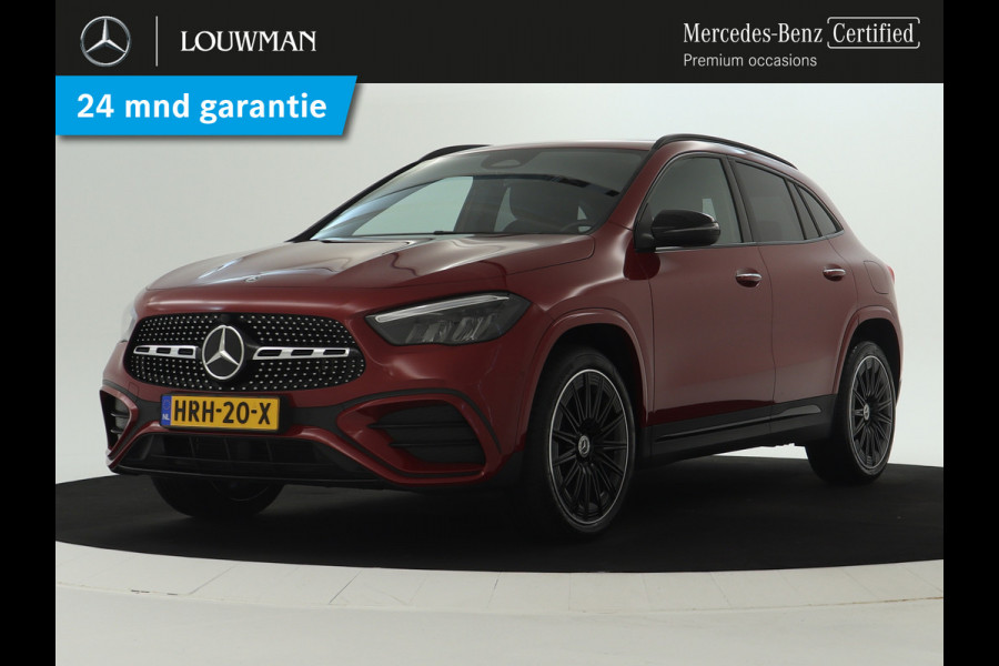 Mercedes-Benz GLA 250 e AMG Nightpakket Face Lift | Memory | Keyless Go | Stoel- en Stuurverwarming | Car Play | Sfeerverlichting | Inclusief 24 maanden Mercedes-Benz Certified garantie voor Europa.