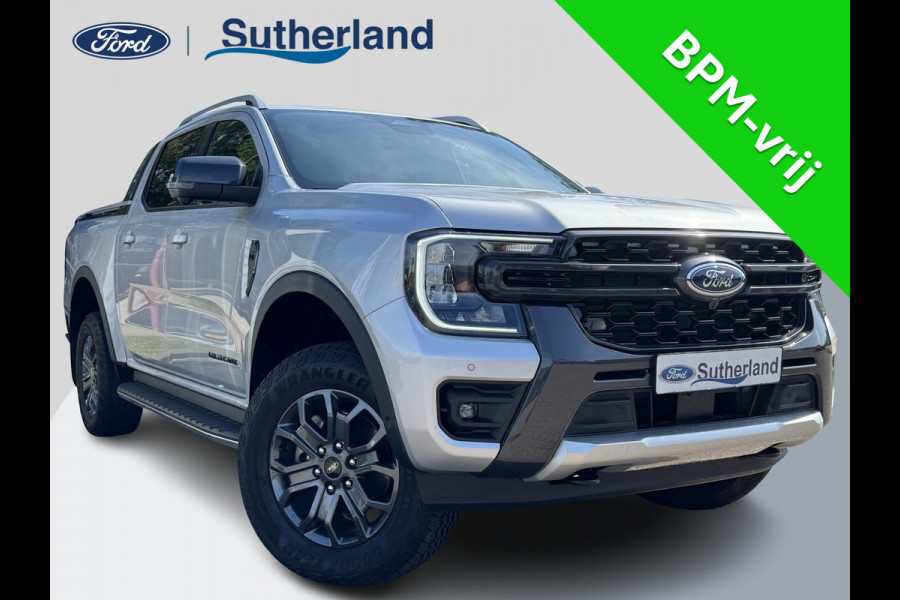 Ford Ranger 3.0 V6 Wildtrak Double Cab EcoBlue | SCI |241pk!! | 2-zits|  BPM vrij | Rollertop | Trekhaak | Technology Pack | Uniek in Nederland | Verlengde fabrieksgarantie tot 03-2028 Ford Ranger 3.0 V6 Wildtrak Double Cab EcoBlue | SCI |241pk!! | 2-zits|  BPM vrij | Rollertop | Trekhaak | Technology Pack | Uniek in Nederland | Verlengde fabrieksgarantie tot 03-2028