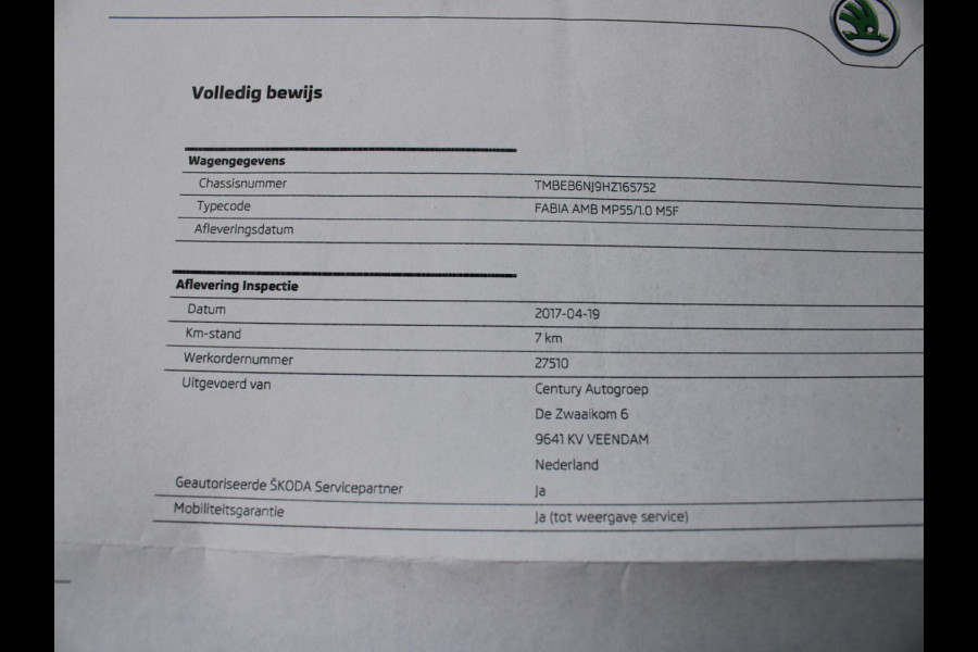 Škoda Fabia 1.0 Ambition | NAVIGATIE | 12 MAANDEN BOVAG GARANTIE |