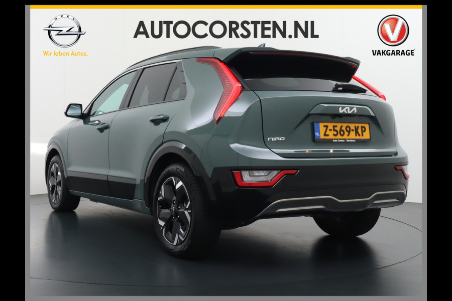 Kia Niro EV 64,8 kWh 218 pk Full-Options Executive Leer+Elektr.+Geheug. Adap.Cruise Schuif/Kanteldak HUD Camera Apple Carplay Android Auto H Stoelverwarming/ventilatie/koeling Stuur+Achterbankverwarming 3 fase 11kw thuis laden Origineel Nederlandse Auto Fabrieksgarantie tot 30-5-2031! Grootste Accu  51.000 nieuw! tot 750 Trekvermogen!