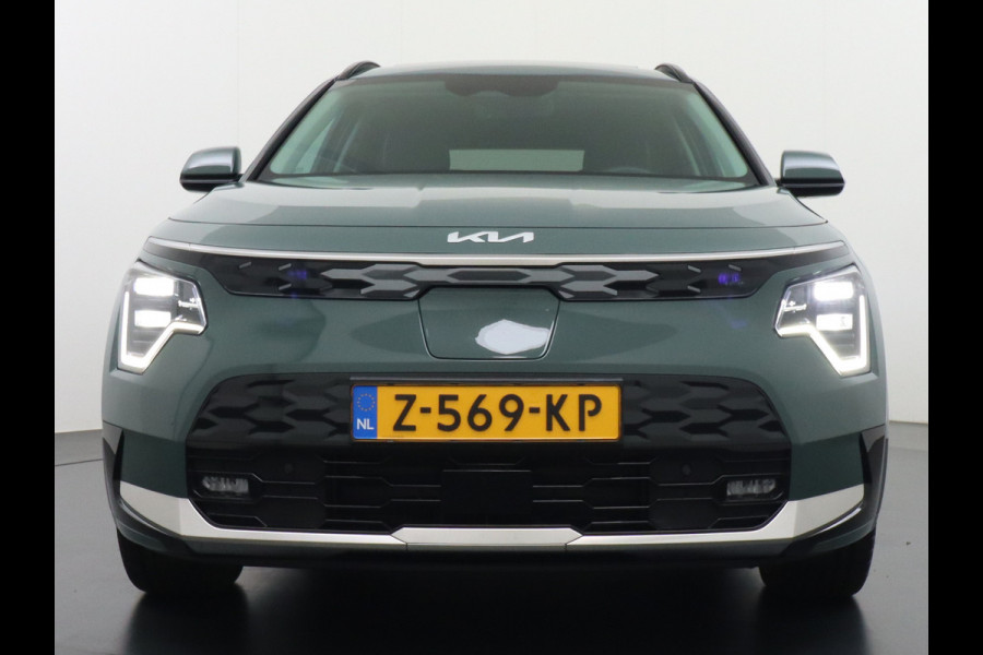 Kia Niro EV 64,8 kWh 218 pk Full-Options Executive Leer+Elektr.+Geheug. Adap.Cruise Schuif/Kanteldak HUD Camera Apple Carplay Android Auto H Stoelverwarming/ventilatie/koeling Stuur+Achterbankverwarming 3 fase 11kw thuis laden Origineel Nederlandse Auto Fabrieksgarantie tot 30-5-2031! Grootste Accu  51.000 nieuw! tot 750 Trekvermogen!