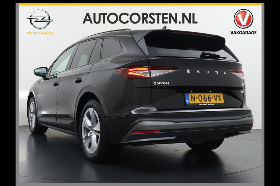 Škoda ENYAQ iV 60 Pano-dak Warmtepomp Camera Apple Carplay Android Auto Navi Ecc Cruise Control Pdc Keyless Advanced Stoelverwarming DAB Led Ecc Achter Privacy Glas Lmv Origineel Nederlandse Auto Nieuwprijs €46.625,-