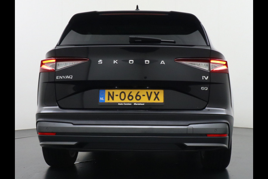 Škoda ENYAQ iV 60 Pano-dak Warmtepomp Camera Apple Carplay Android Auto Navi Ecc Cruise Control Pdc Keyless Advanced Stoelverwarming DAB Led Ecc Achter Privacy Glas Lmv Origineel Nederlandse Auto Nieuwprijs €46.625,-