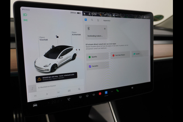 Tesla Model 3 RWD SR+ 60kWh 325PK SOH=85% LMV  AutoPilot Leder PanoDak Adaptive-Cruise Lmv Camera's Elektr.-Stuur+Stoelen+Spiegels+Geheugen+Ea Navi LED Comfortstoelen ACC DAB Voorverwarmen interieur via App Keyless via Telefoonsleutel One-Pedal-Drive Origineel Nederlandse auto tot 11kw laden thuis! 1.584kg licht!