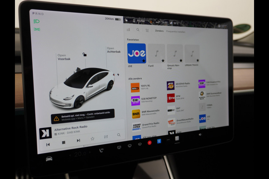 Tesla Model 3 RWD SR+ 60kWh 325PK SOH=85% LMV  AutoPilot Leder PanoDak Adaptive-Cruise Lmv Camera's Elektr.-Stuur+Stoelen+Spiegels+Geheugen+Ea Navi LED Comfortstoelen ACC DAB Voorverwarmen interieur via App Keyless via Telefoonsleutel One-Pedal-Drive Origineel Nederlandse auto tot 11kw laden thuis! 1.584kg licht!