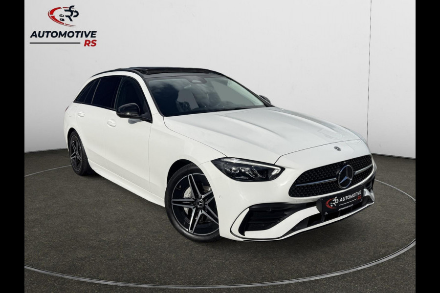 Mercedes-Benz C-Klasse Estate 180 AMG Line|Pano Trekhaak Cruise Camera Stoelverw. Sfeerverlichting Dodehoek Carplay& Android auto