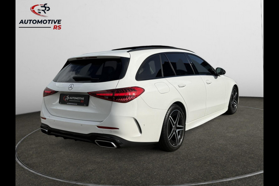 Mercedes-Benz C-Klasse Estate 180 AMG Line|Pano Trekhaak Cruise Camera Stoelverw. Sfeerverlichting Dodehoek Carplay& Android auto
