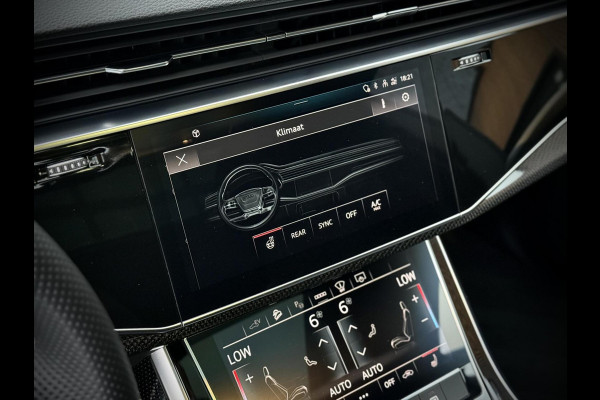 Audi Q8 55 TFSI e quattro S-Line Panoramadak|RS-zetels|Carbon|Softclose|Luchtvering|Keyless|Head-Up|Camera 360°|Matrix